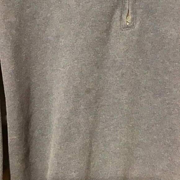Carnoustie Blue Cotton Quarter Zip Sweatshirt XL - Picture 2 of 5